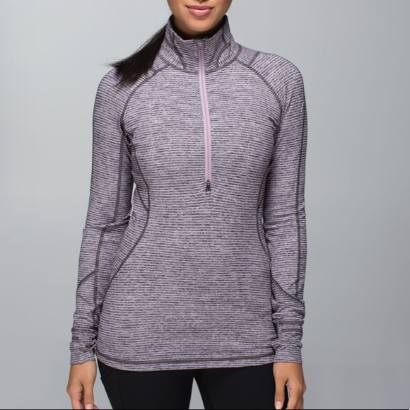 Lululemon Race Your Pace 1/2 Zip 4 Grey Mauve - Picture 1 of 14
